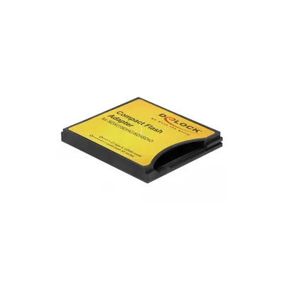 Imagen del producto de Adaptador CompactFlash DeLOCK 61796: tarjetas de memoria SDHC, miniSD, microSD, microSDHC, TransFlash, MultiMediaCard (MMC), CompactFlash tipo II, SD, SDXC