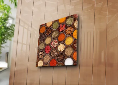 Produktbild von Wallity, 4545AO- HRZ5306, Bunt, Leinwandbilder, 45 x 45 cm, 100% Wildleder -Leinwand