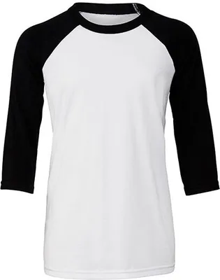 Produktbild von Canvas Youth 3/4 Sleeve Baseball Tee