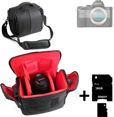 Produktbild von Kompatibel mit Sony Alpha 7ll Kameratasche Fototasche Umhängetasche Schultertasche Zubehör Tasche mit Zusatzfächern, Regenschutz Trennwänden +