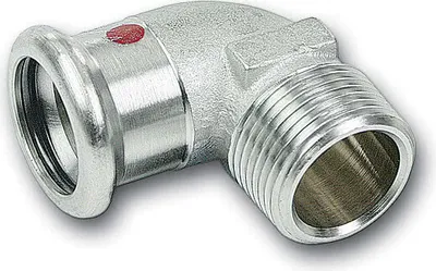 Produktbild von SANHA-Therm Winkel mit Außengewinde : 18x1/2 Anschluss Dimension: 18x1/2