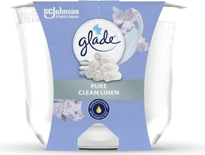 Immagine prodotto di Glade Candela profumata a lunga durata Pure Clean Linen 204g 1 pezzo