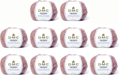 Immagine prodotto di 10x filato DMC Teddy - 100% poliammide, morbido e voluminoso (colore 313)