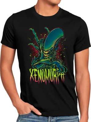 Produktbild von style3 Waiting for Prey Herren T-Shirt xenomorph alien ripley movie