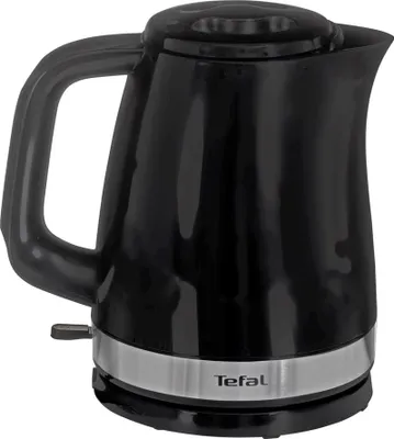 Produktbild von Tefal TEFAL Kettle | KO150F30 Delfini Vision | Electric | 2400 W | 1.5 L | Plastic | 360 rotational base | Black/Stainless steel