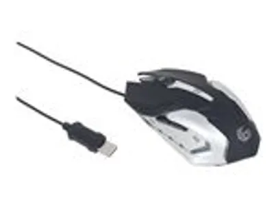Produktbild von Gembird MUSG-07, USB Typ-A, 3200 DPI, Schwarz, Weiß