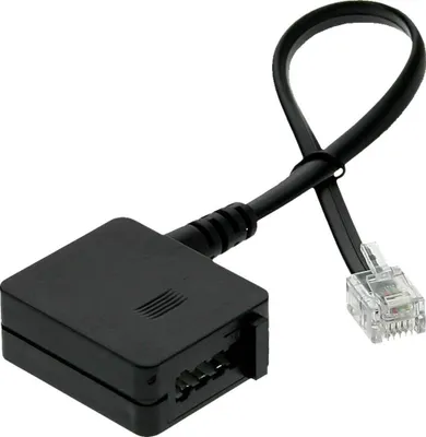 Image de InLine® 69945 Câble adaptateur TAE, RJ11 prise sur TAE-F prise femelle, 0,2m