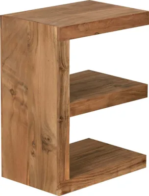 Produktbild von Landhaus-Tisch - Eiche Holz - 60cm Höhe - Braun - Wohnzimmer