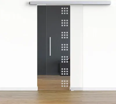 Produktbild von Pertura Glasschiebetür Glera Carré 02 für Beschlag Selir 775x2175 mm mit Stangengriffbohrung
