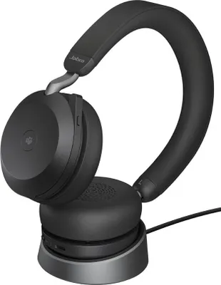 Produktbild von GN Jabra Evolve2 75 - Headset - On-Ear - Bluetooth - kabellos, kabelgebunden - aktive Rauschunterdrückung - USB-C - Geräuschisolierung - Schwarz