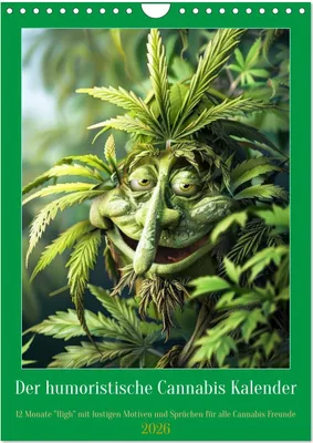 Produktbild von Der humoristische Cannabis Kalender (Wandkalender 2026 DIN A4 hoch), CALVENDO Monatskalender