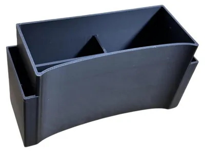 Immagine prodotto di Contenitore portaoggetti per la console centrale, compatibile con Renault Clio 5 V, modelli dal 2019 al 2025, colore nero, realizzato in plastica ABS
