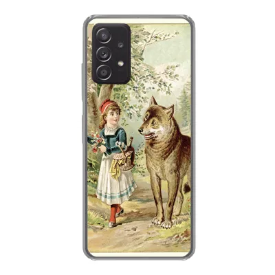 Produktbild von MuchoWow® Handyhülle Schutzhülle Hülle für Samsung galaxy a73 Wolf - Rotkäppchen - Wald Silikon Softcase Handy Hülle - Handyhülle