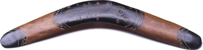 Produktbild von Bumerang Bullie 40 cm – Traditioneller Holz-Bumerang mit Bullie-Motiv