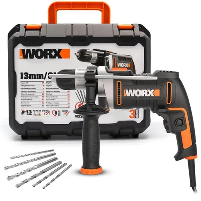 Immagine prodotto di Trapano a percussione WORX 810W WX328, con custodia
