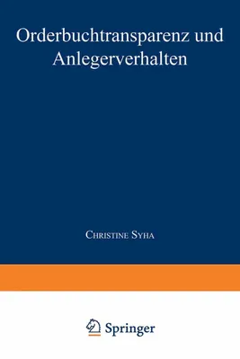 Produktbild von Orderbuchtransparenz und Anlegerverhalten
