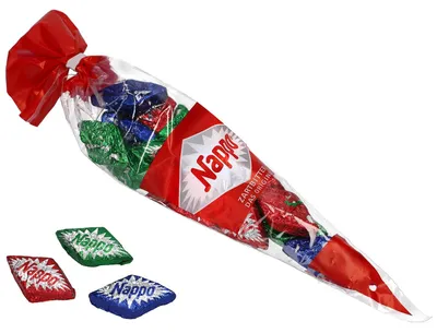 Image de Nappo classique en sachet pointu chocolat noir 150g paquet de 11