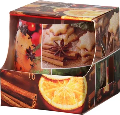 Obrázek produktu pro Svíčka ve skle CHRISTMAS TIME vánoční vonná 90g