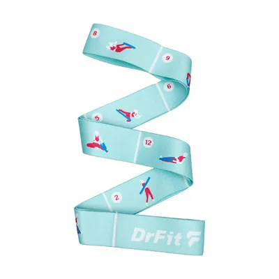 Produktbild von DrFit Widerstandsband Yoga Übungsgummi Hellblau 95 cm
