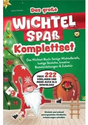 Zdjęcie produktu dla Das große Wichtelspaß Komplettset - Das Wichtel Buch: fertige Wichtelbriefe, lustige Streiche, kreative Bastelanleitungen & mehr