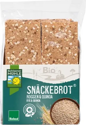 Produktbild von Bohlsener Mühle Snäckebrot Roggen & Quinoa -- 200g