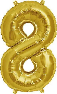 Obrázek produktu pro Folienballon 8 gold