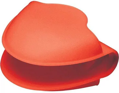 Produktbild von Famanu Ofenhandschuh mit Anti-Rutsch Silikon, hitzebeständig, rot