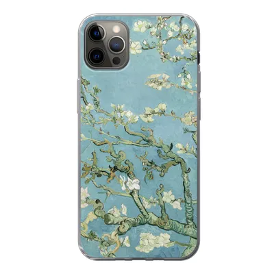 Produktbild von MuchoWow® Handyhülle Schutzhülle Hülle für iPhone 12 Pro Max Mandelblüte - Van Gogh - Kunst Silikon Softcase Handy Hülle - Hartschale