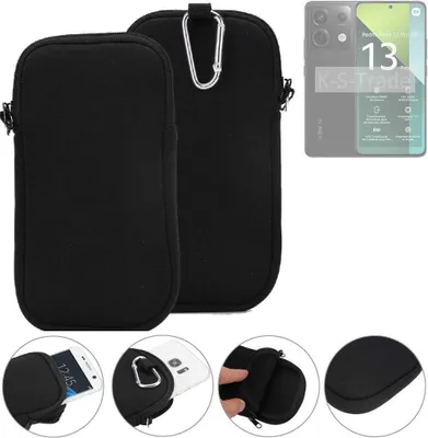 Produktbild von K-S-Trade Neopren-Hülle Handyhülle kompatibel mit Xiaomi Redmi Note 13 Pro 5G Schutzhülle Neoprenhülle Sleeve Schutz-Hülle Gürtel Tasche Case