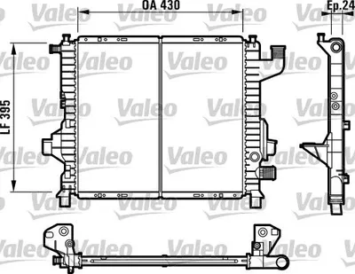 Obrázok produktu pre Chladič VALEO, chladenie motora 732819