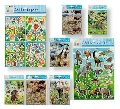 Image de Autocollants laser « Animaux » 20 x 25 mm, assortiment - Penword