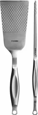Immagine prodotto di Boska Burger & Veggie BBQ Grillwerkzeug-Set Monaco+ 2-tlg., Pinzette, Wender, Edelstahl, Silberfarben, 320045