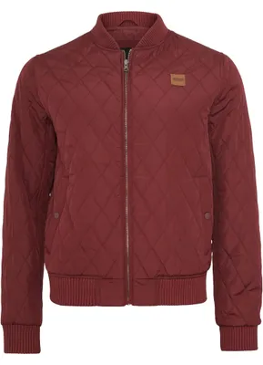 Obrázek produktu pro Pánská prošívaná bunda Urban Classics Diamond Quilt Nylon Jacket burgundy - L