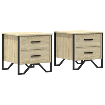Obrázek produktu pro Noční stolky 2 ks dub sonoma 40 x 41 x 40 cm kompozitní dřevo