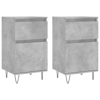 Produktbild von Sideboards 2 Stk. Betongrau 40x35x70 cm Holzwerkstoff