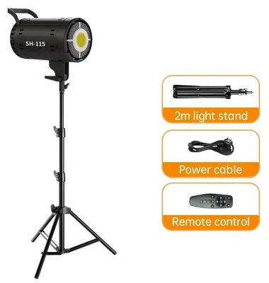Productafbeelding van Fotografielampenset, bi-kleurfunctie, verstelbaar statief, 115W, 2 meter statief