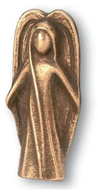 Schutzengel Handschmeichler aus Bronze, 5,5 cm, Glücksbringer