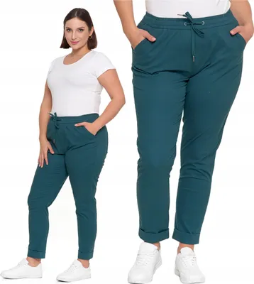 Produktbild von Stylische Hose Damen Jogger Gestreifte Highwaist Baumwolle MORAJ XL