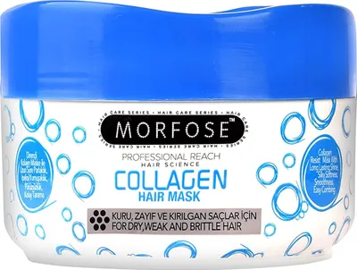 Produktbild von Morfose Professional Collagen Hair Mask Haarkur Haarpflege für Trockenes, Schwaches und Sprödes Haar 500ml