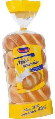 Immagine prodotto di KuchenMeister panini al latte deliziosamente morbidi prodotti da forno a base di latte scremato 400g