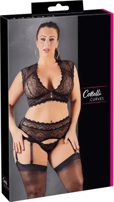 Image de Ensemble en dentelle noir 2XL