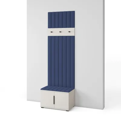 Produktbild von Garderoben-Set Napoli version 16 mit Schuhregal und Polsterplatten, Ideal für Flur und Eingangsbereich (Cashmere, Trinity 31)