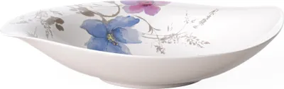 Produktbild von Villeroy & Boch Mariefleur Gris Serve & Salad, Salatschüssel, Porzellan, Mehrfarbig, 0,6 l, 1 Person(en), 290 mm