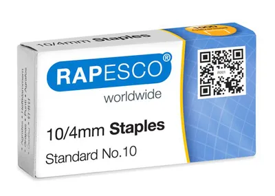 Image de Agrafes RAPESCO 10/4 mm zinguées 1.000 pièces
