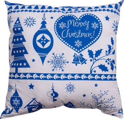 Produktbild von Deko-Kissen Weihnachten Blau