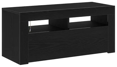 Produktbild von TV-Schränk Schwarz Eichen-Optik 90 x 35 x 40 cm Holzwerkstoff