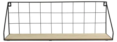 Produktbild von Wandregal - Rechteck - Metall/Holz - 45 x 15 x 15 cm - 1 Ablage