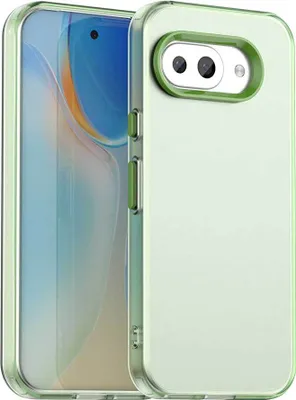 Produktbild von Handyhülle für Google Pixel 9A Schlank Durchscheinend Matt Stoßfest Schutzhülle Grün