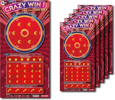Productafbeelding van Valse kraskaarten crazy win x5 - Valse Winst van €1.000.000 - Grap - Hoax - Prank - Grappen en vangen