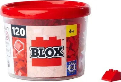 Produktbild von Simba Konstruktionsspielzeug Bausteine Blox 120 Dachsteine 4er rot 104114555